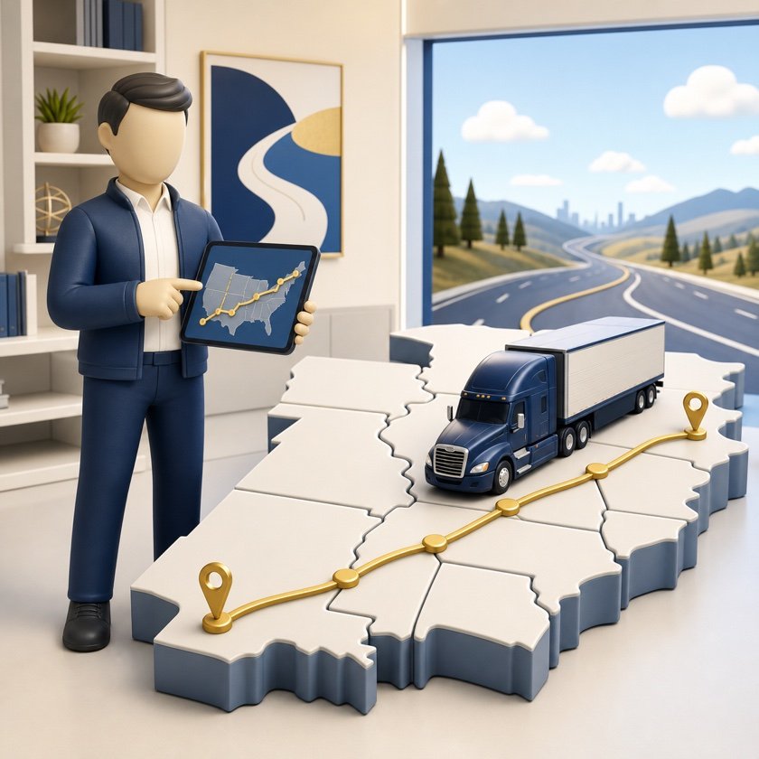 Carrier planificando su autoridad MC para operar entre varios estados